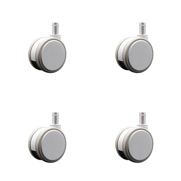 Service Caster 3 Inch MRI Safe Casters, 7/16 Grip Ring Stem, Set of 4, 4PK SCC-GR02S75-TPR-GRY-71678-MRI-4 - main